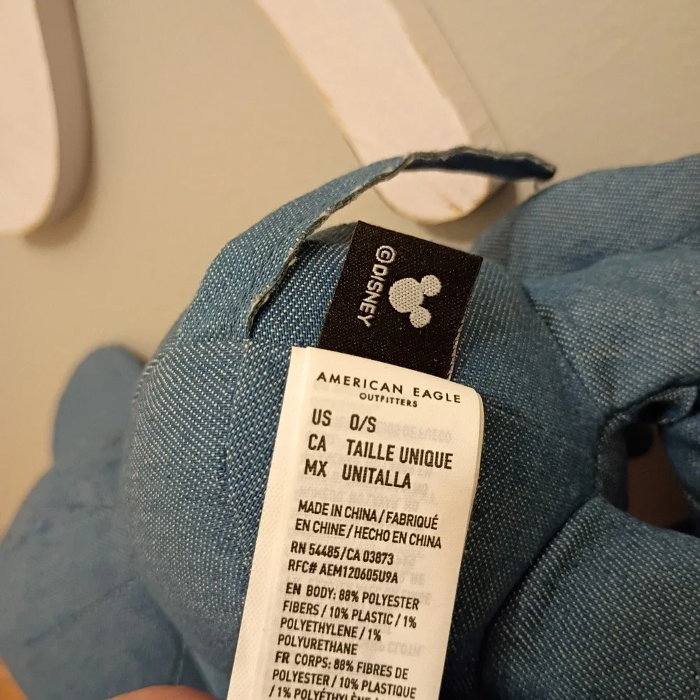 Disney x American Eagle Mickey Mouse Denim Plush Collectible Blue 1898-900 NWT